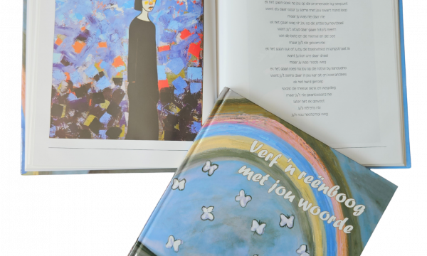 Verf 'n reënboog met jou woorde